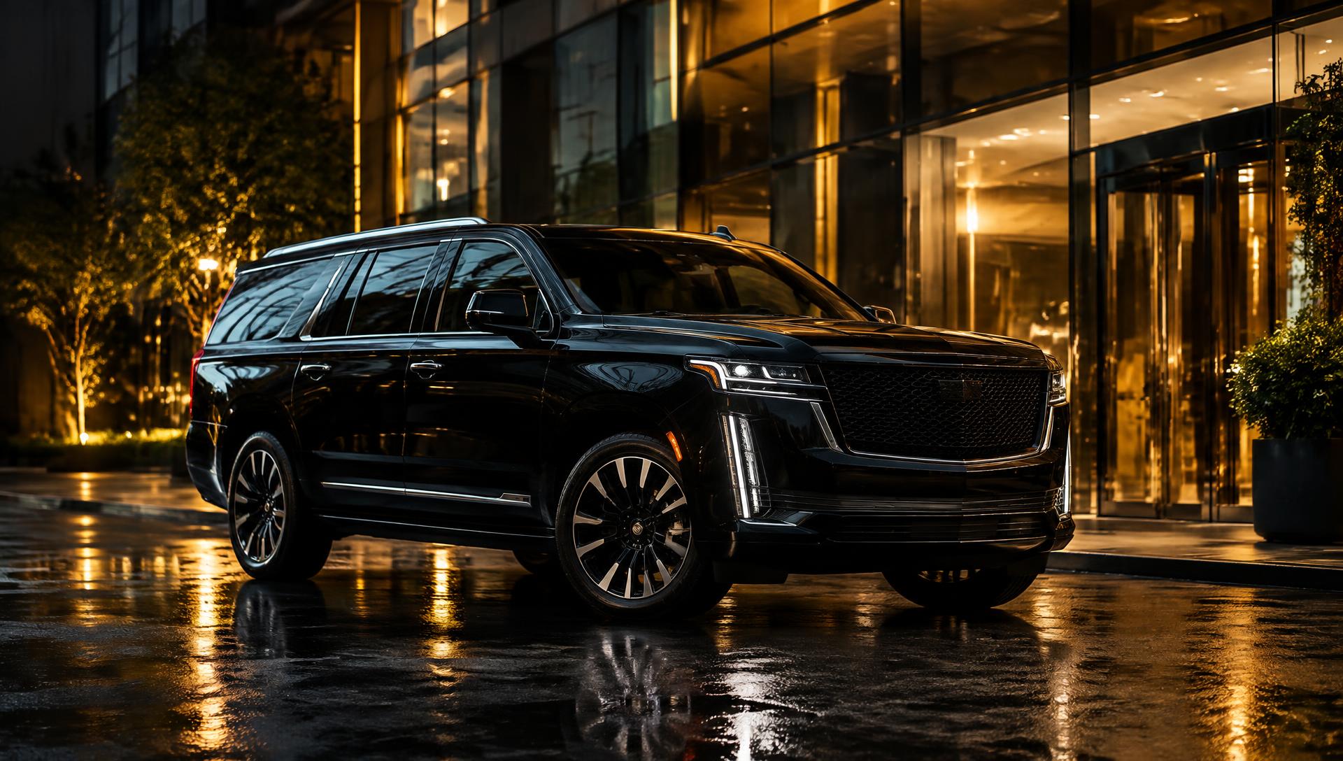 Black luxury SUV